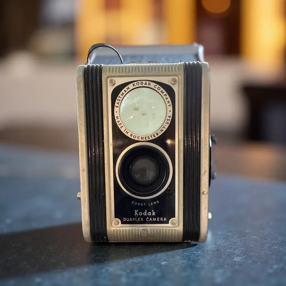 Kodak Duaflex Black Vintage Box Camera